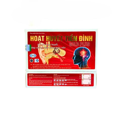 Hoạt Huyết Tiền Đình Gold Plus Hỗ Trợ Giảm Chóng Mặt Ù Tai Do Thiếu Máu Não – Hộp 30 viên
