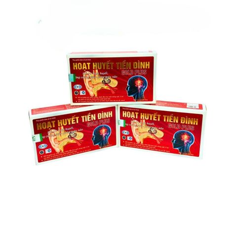 Hoạt Huyết Tiền Đình Gold Plus Hỗ Trợ Giảm Chóng Mặt Ù Tai Do Thiếu Máu Não – Hộp 30 viên