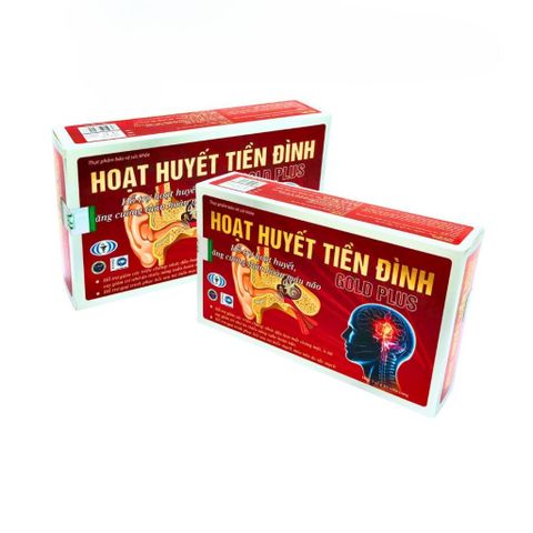 Hoạt Huyết Tiền Đình Gold Plus Hỗ Trợ Giảm Chóng Mặt Ù Tai Do Thiếu Máu Não – Hộp 30 viên
