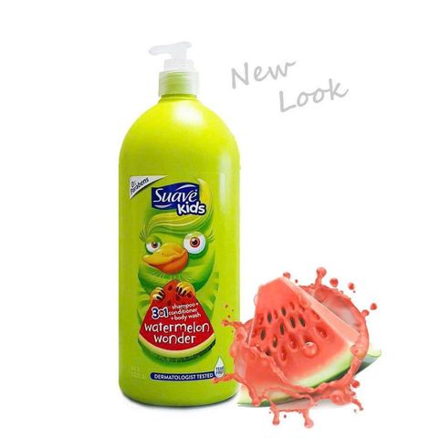 Sữa Tắm Gội Trẻ Em Suave Kids Hương Dưa Hấu 1.18L - Dưỡng ẩm, Ngăn gàu, Chăm sóc tóc và da cho bé yêu