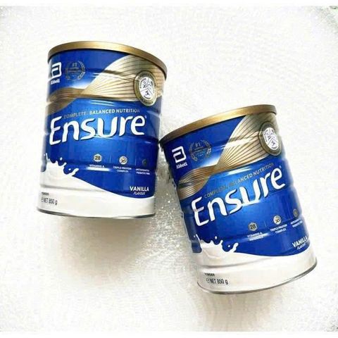 Sữa Bột Ensure Úc Vị Vani 850g - Sản phẩm dinh dưỡng cao cấp, bổ sung vitamin và khoáng chất cần thiết cho sức khỏe