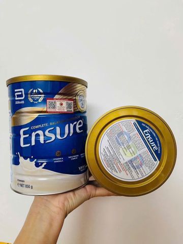 Sữa Bột Ensure Úc Vị Vani 850g - Sản phẩm dinh dưỡng cao cấp, bổ sung vitamin và khoáng chất cần thiết cho sức khỏe