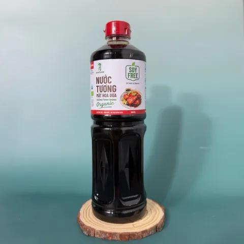 Nước tương mật hoa dừa organic Sokfarm dòng nguyên bản - Coconut Flower Aminos - hàng Việt.