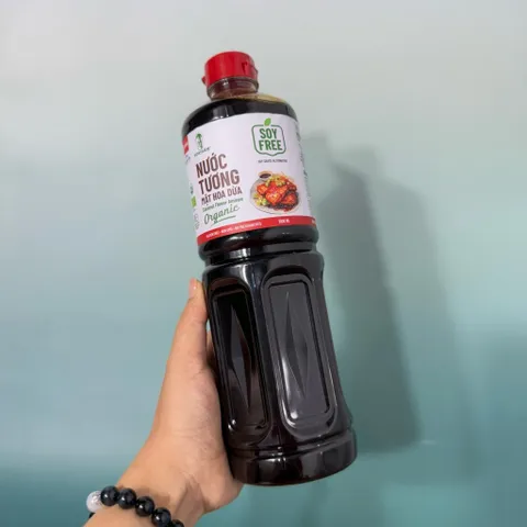 Nước tương mật hoa dừa organic Sokfarm dòng nguyên bản - Coconut Flower Aminos - hàng Việt.