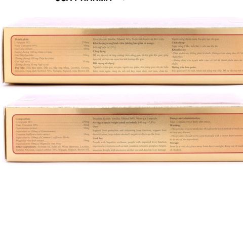 Viên uống bổ gan thảoo dượcc Arginin Gold giải độc gan, hạ men gan - Hộp 30 viên