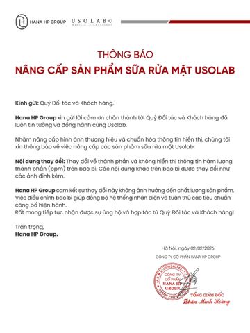 Sữa Rửa Mặt ngăn ngừa mụn Usolab Bio Intensive Cleanser 120ml - Dành Cho Mọi Loại Da, Giúp Làm Sạch Sâu, Cấp Ẩm và Ngừa Mụn