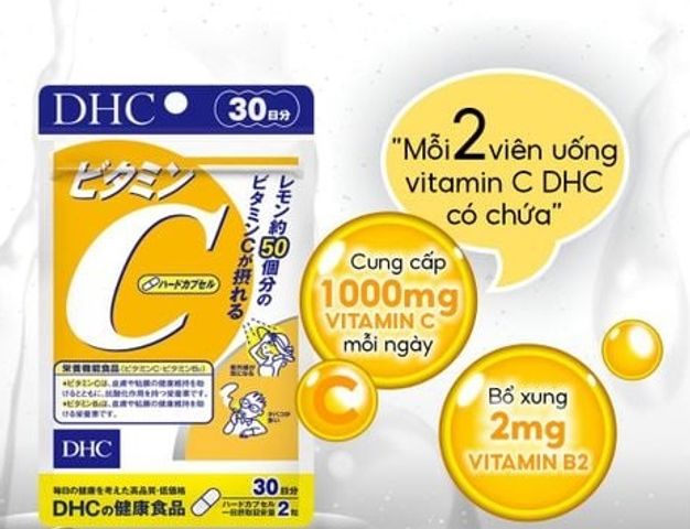 Viên uống Vitamin C Nhật Bản DHC Hỗ Trợ Sáng Da Tăng Đề Kháng
