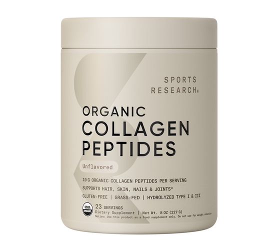 [modoria.] Bột Collagen Sports Research Organic Collagen Peptides Unflavored 227g Mỹ