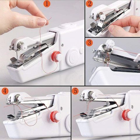 Máy may cầm tay mini sạc USB tiện lợi dành cho làm đồ da may đồ gia đình.