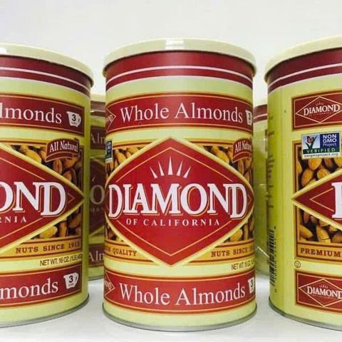 Hạt Hạnh Nhân Rang Bơ Diamond 453g - Hạt Dinh Dưỡng Nguyên Chất, Snack Giàu Protein, Phù Hợp Cho Chế Độ Ăn Kiêng
