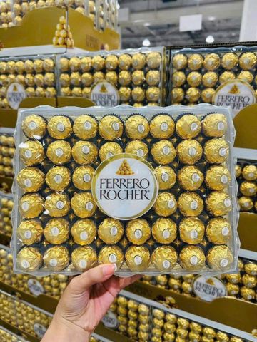 Socola Ferrero Rocher 48 Viên 600g - Hộp Quà Ngọt Ngào Lý Tưởng Cho Dịp Đặc Biệt, Đồ Ngọt Sang Trọng Cho Người Thân
