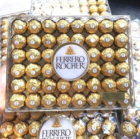 Socola Ferrero Rocher 48 Viên 600g - Hộp Quà Ngọt Ngào Lý Tưởng Cho Dịp Đặc Biệt, Đồ Ngọt Sang Trọng Cho Người Thân