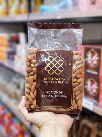 Hạt Hạnh Nhân Mourad’s Coffee & Nuts 500g - Hạt Dinh Dưỡng Tốt Cho Sức Khỏe và Nguồn Năng Lượng Tự Nhiên