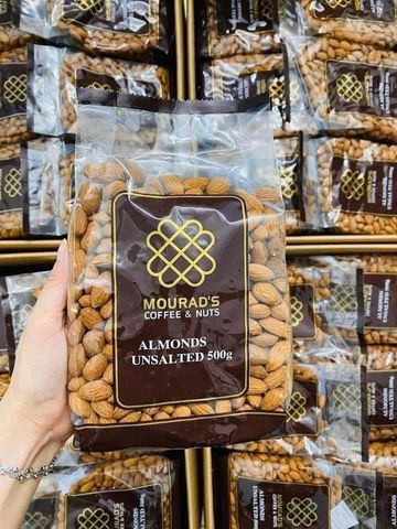 Hạt Hạnh Nhân Mourad’s Coffee & Nuts 500g - Hạt Dinh Dưỡng Tốt Cho Sức Khỏe và Nguồn Năng Lượng Tự Nhiên
