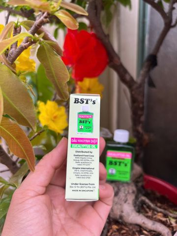 Dầu Khuynh Diệp BST's - Tinh Dầu 30ml Giảm Cảm Cúm, Nghẹt Mũi, Ho, Cơ Đau - Hỗ Trợ Giấc Ngủ Ngon Văn Minh Khỏe Mạnh
