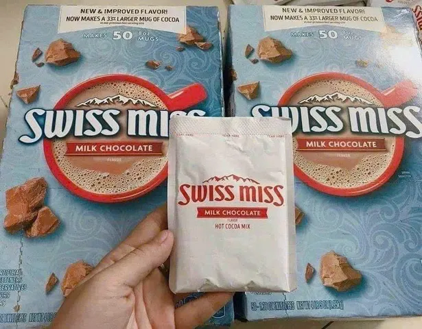 Bột Ca Cao Nóng Swiss Miss 50 Gói - Sôcôla Sữa Hảo Hạng, Thức Uống Ngon Miệng Cho Mùa Đông