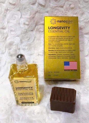 Dầu Lăn Longevity Essential Oil 21ml – xoa bóp thư giãn
