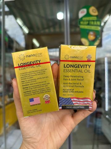 Dầu Lăn Longevity Essential Oil 21ml – xoa bóp thư giãn