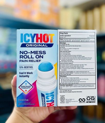 Dầu Lăn Giảm Đau Icy Hot Original 73ml - Giảm Đau Nhanh Hiệu Quả Cho Cơn Đau Cảm Thấy Lập Tức