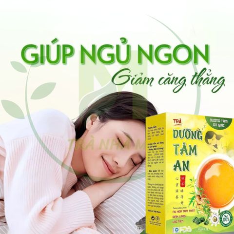 Trà Tâm An Thảo- Lá Sen- Nụ Hoa Tam Thất- Đinh Lăng- Lạc Tiên Hỗ Trợ An Thần- Ngủ Ngon- Giảm cân, Giảm Stress, Ổn Định Huyết Áp Tốt Cho Tim Mạch ( Hộp 30 x 3g)