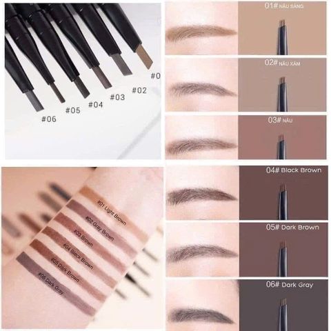 Chì Mày The Face Shop Designing Eyebrow Pencil #03 Nâu Sáng - Kẻ Mắt Chính Hãng Cho Làn Da Tự Nhiên