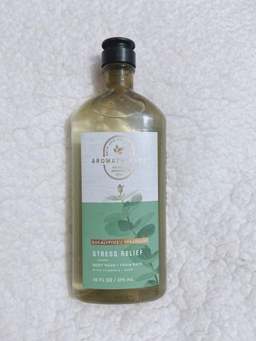 Gel tắm Bath & Body Works Aromatherapy Eucalyptus & Spearmint 295ml - Sảng khoái, Thư giãn, Sữa tắm Hương liệu tự nhiên