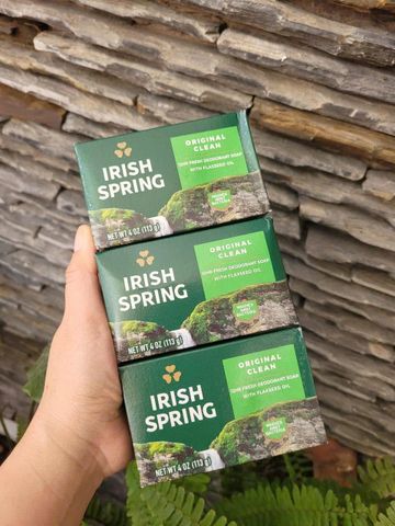 Xà Bông Irish Spring Dạng Cục 113g - Sạch Da, Thơm Lâu - Mỹ Phẩm Chăm Sóc Cá Nhân Chất Lượng 