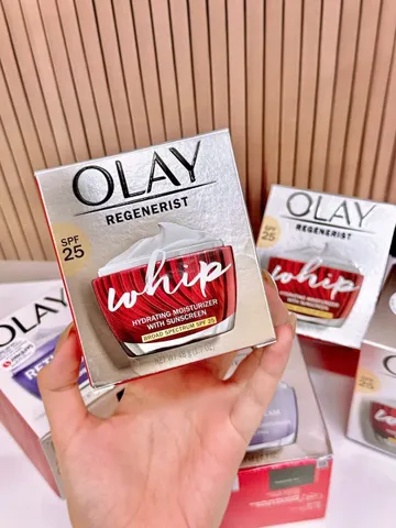 Kem dưỡng ẩm Olay Regenerist Whip Active Moisturizer 50ml - Kem Dưỡng ngăn Lão Hóa Da, Kết Cấu Nhẹ, Dưỡng Ẩm Sâu
