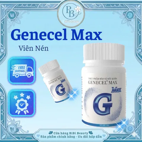 Thực phẩm bảo vệ sức khỏe Genecel® Max Hỗ trợ tăng cường sức đề kháng của cơ thể, hỗ trợ chống oxy hóa
