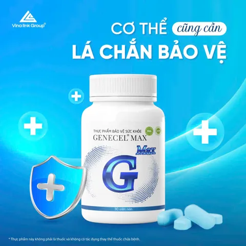 Thực phẩm bảo vệ sức khỏe Genecel® Max Hỗ trợ tăng cường sức đề kháng của cơ thể, hỗ trợ chống oxy hóa