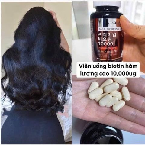(Hàn Quốc) Viên Hỗ Trợ Mọc Tóc Giảm Rụng Tóc NUTRI D-DAY Premium Biotin 10000mg