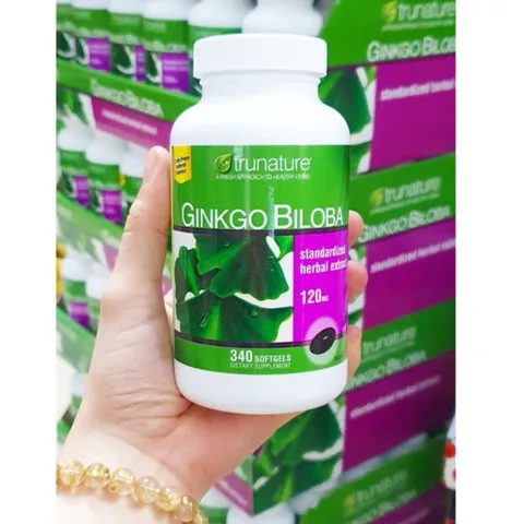 (Auth nhập khẩu) [Hàng Mỹ]date 228 Viên Uống Bổ Não Trunature Ginkgo Biloba 120mg 340 Viên