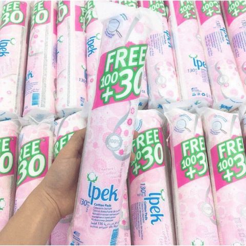[B E B U] Bông Tẩy Trang Ipek 150Pcs - Mềm Mịn, An Toàn Cho Cả Da Nhạy Cảm
