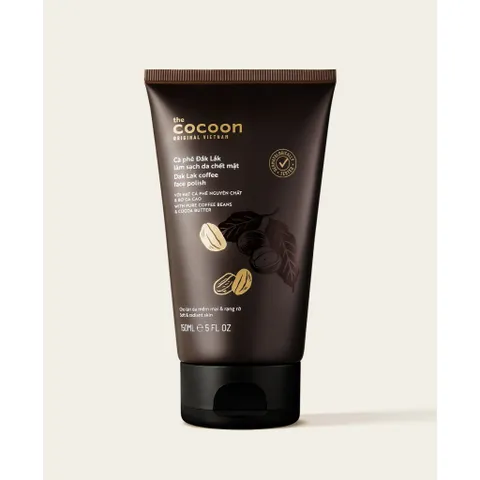 [B E B U] Tẩy Da Chết Mặt Cocoon Cà Phê Đắk Lắk Coffee Face Polish 150ml