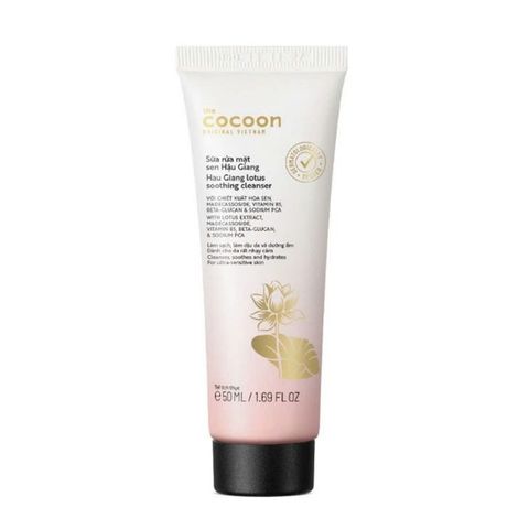 [B E B U]  Sữa Rửa Mặt Sen Hậu Giang Cocoon Lotus Soothing Cleanser 140ml