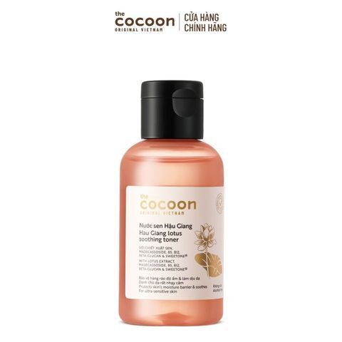 [B E B U] Nước Sen Hậu Giang Cocoon Lotus Soothing Toner Mini 50ml