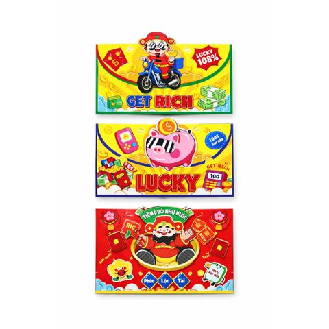 [QUÀ TẶNG TẾT BÍNH NGỌ] Set 3 Bao Lì Xì Tết NGẪU NHIÊN - Phát Tài Phát Lộc May Mắn Cả Năm