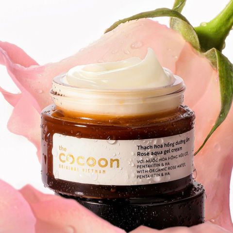 [B E B U] Thạch Hoa Hồng Dưỡng Ẩm Cocoon Rose Aqua Gel Cream 100ml
