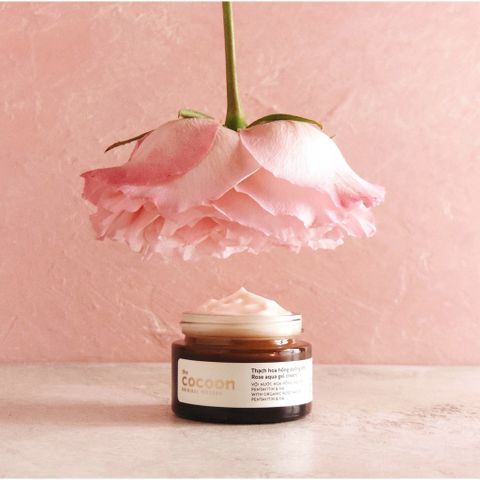 [B E B U] Thạch Hoa Hồng Dưỡng Ẩm Cocoon Rose Aqua Gel Cream 100ml