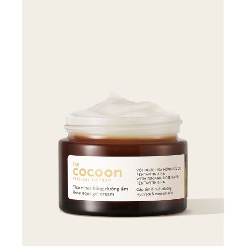 [B E B U] Thạch Hoa Hồng Dưỡng Ẩm Cocoon Rose Aqua Gel Cream 100ml