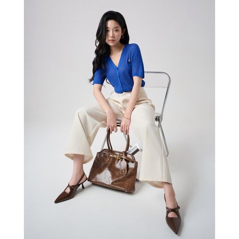 [LOHNT] Áo Cardigan nữ Hàn Quốc cổ V/ Bamboo V-neck cardigan  - LT015