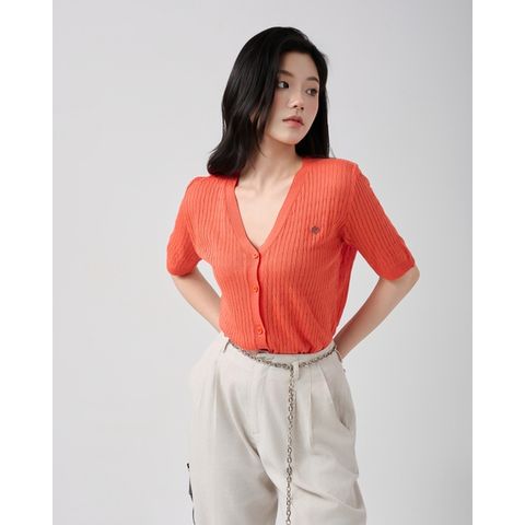 [LOHNT] Áo Cardigan nữ Hàn Quốc cổ V/ Bamboo V-neck cardigan  - LT015