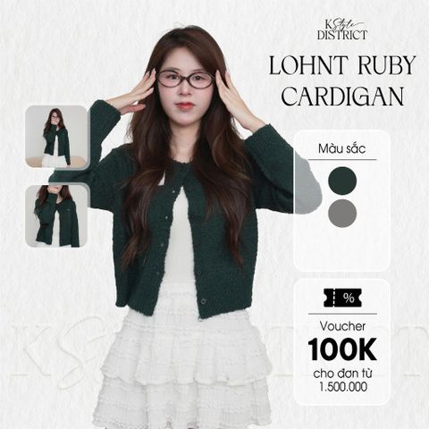 [ LOHNT ] Áo cardigan nữ Ruby Cardigan dài tay Hàn Quốc cao cấp