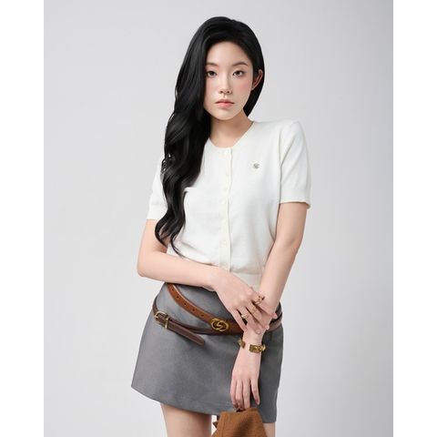 [LOHNT] Áo cardigan nữ, cổ tròn Hàn Quốc cao cấp/ Round - Neck - Cardigan - LT008