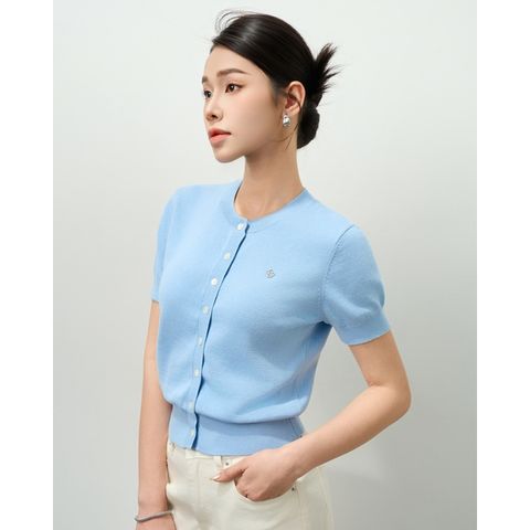 [LOHNT] Áo cardigan nữ, cổ tròn Hàn Quốc cao cấp/ Round - Neck - Cardigan - LT008