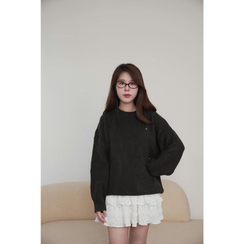 [LOHNT] Áo nữ Elle sweater dài tay form rộng Hàn Quốc cao cấp