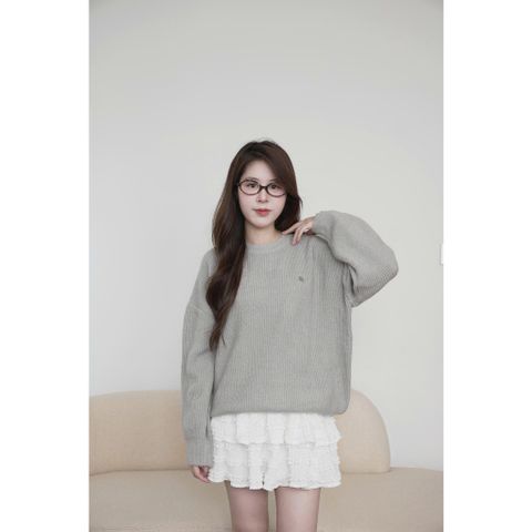 [LOHNT] Áo nữ Elle sweater dài tay form rộng Hàn Quốc cao cấp