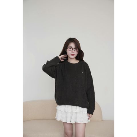 [LOHNT] Áo nữ Elle sweater dài tay form rộng Hàn Quốc cao cấp