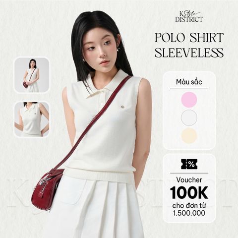 [LOHNT] Áo polo không tay nữ/ Polo shirt - sleeveless - LT007