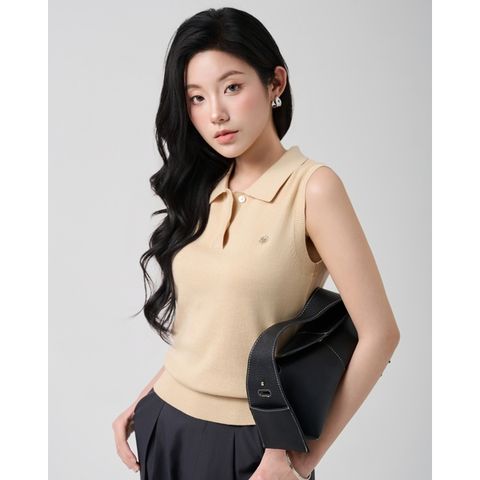 [LOHNT] Áo polo không tay nữ/ Polo shirt - sleeveless - LT007